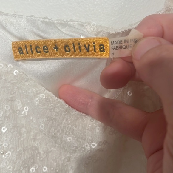 Alice + Olivia Gabby Blouson Sequin Tank Dress - size 6 - Picture 10 of 12
